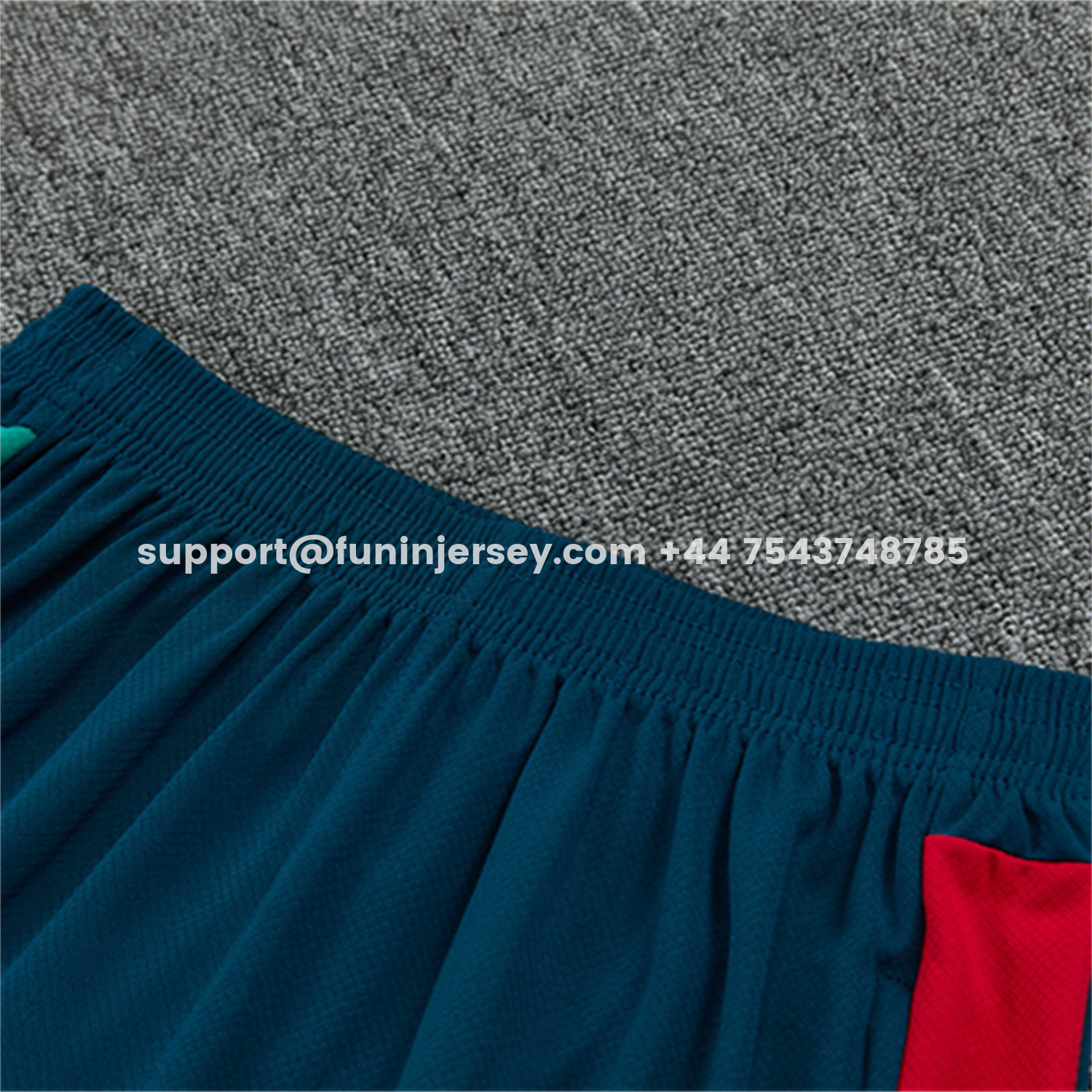 Funinjersey-Portugal 2026 Short-Sleeve Training Set - Colors Top & Dark Blue With Red Stripe Pants