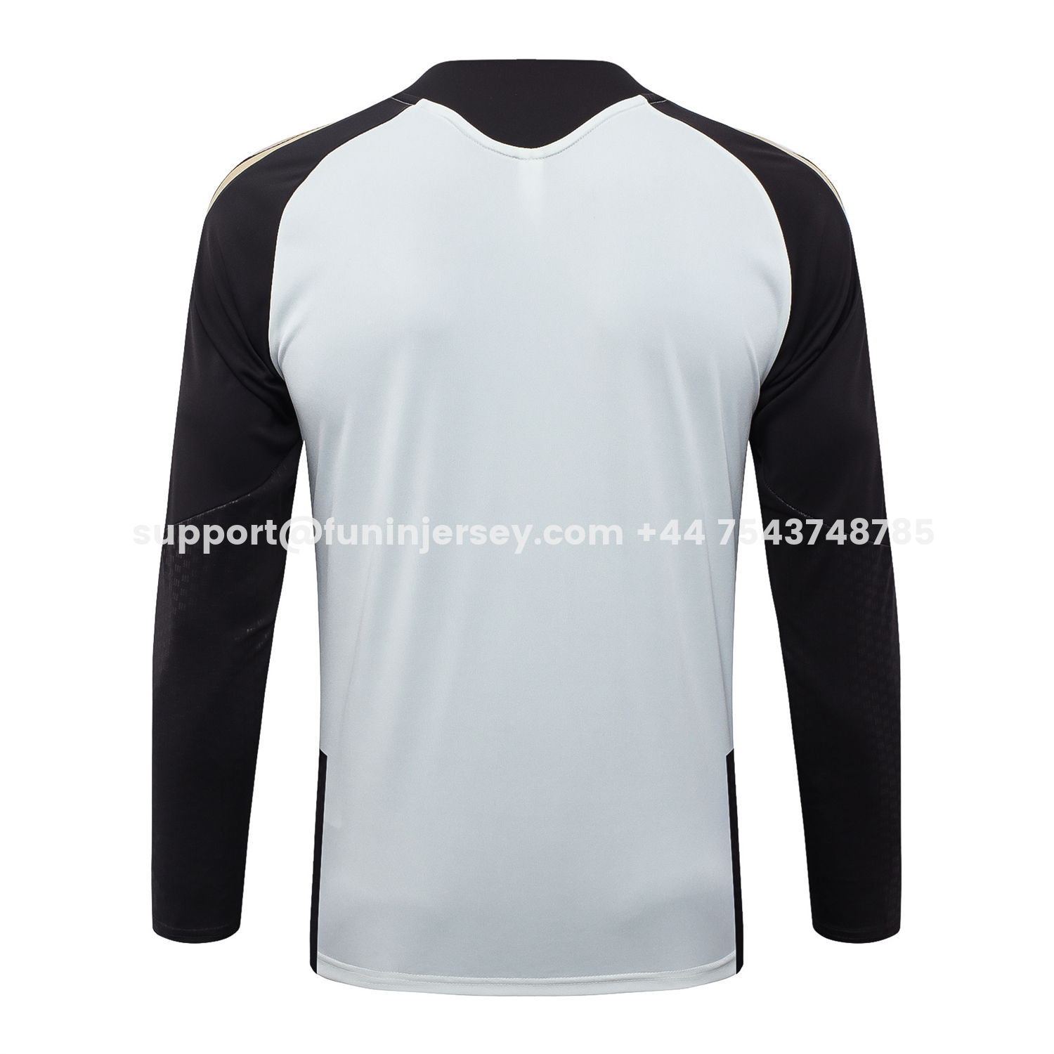 Funinjersey-Flamengo 2026 Long Sleeve Training Set - White Top & Black Pants