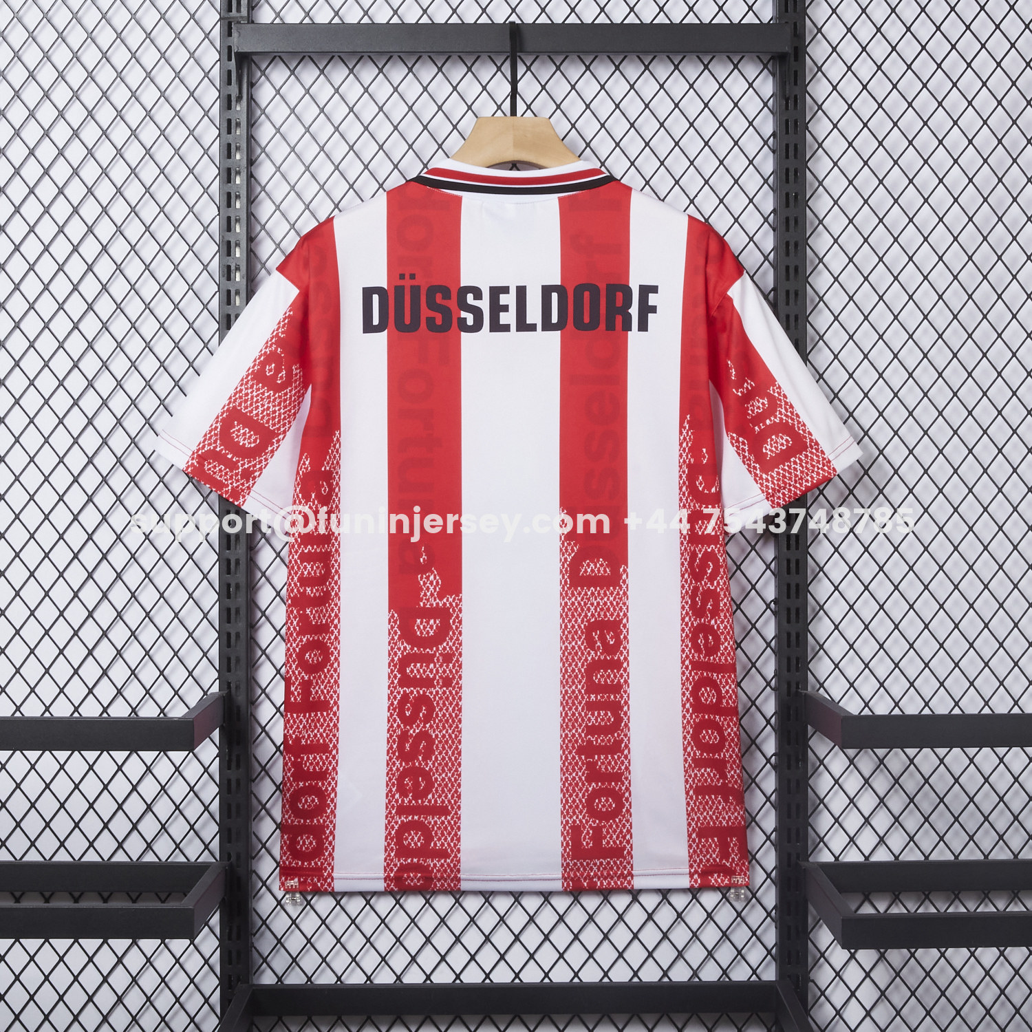 Funinjersey-Retro Fortuna Düsseldorf 1996-98 Home Jersey