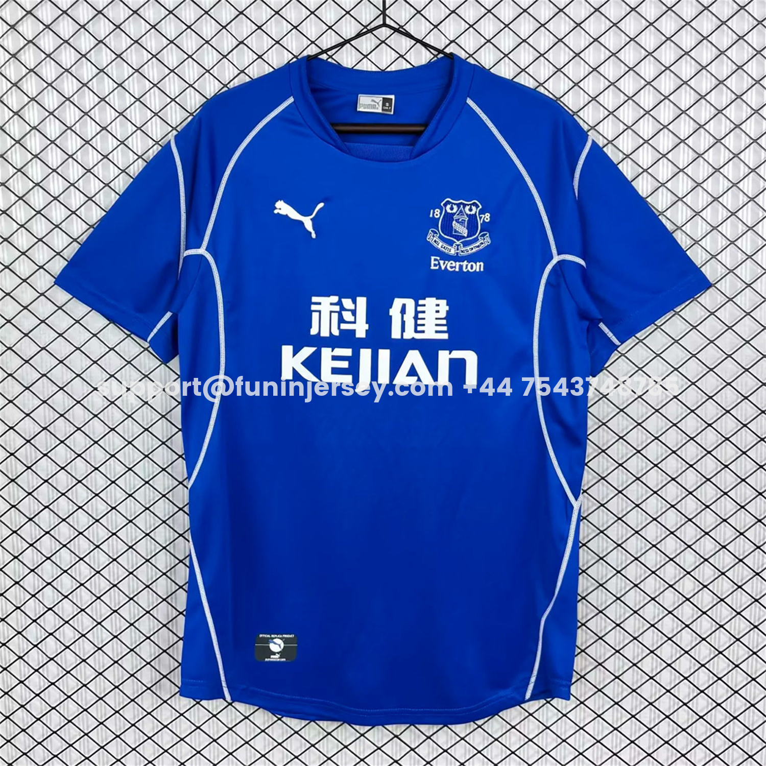 Funinjersey-Retro Everton 2002-03 Home Jersey
