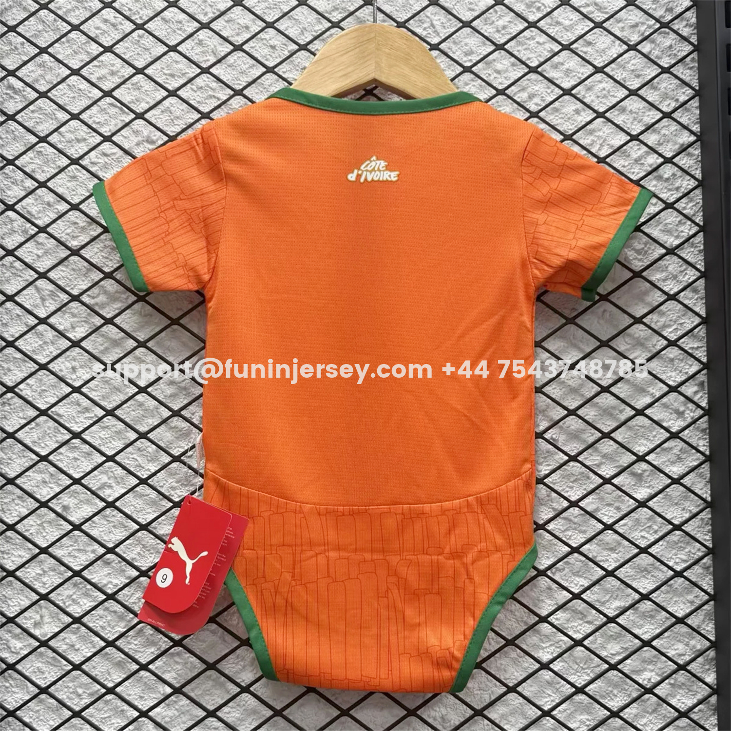 Funinjersey-Ivory Coast 2026 Home Baby Crawling Suit