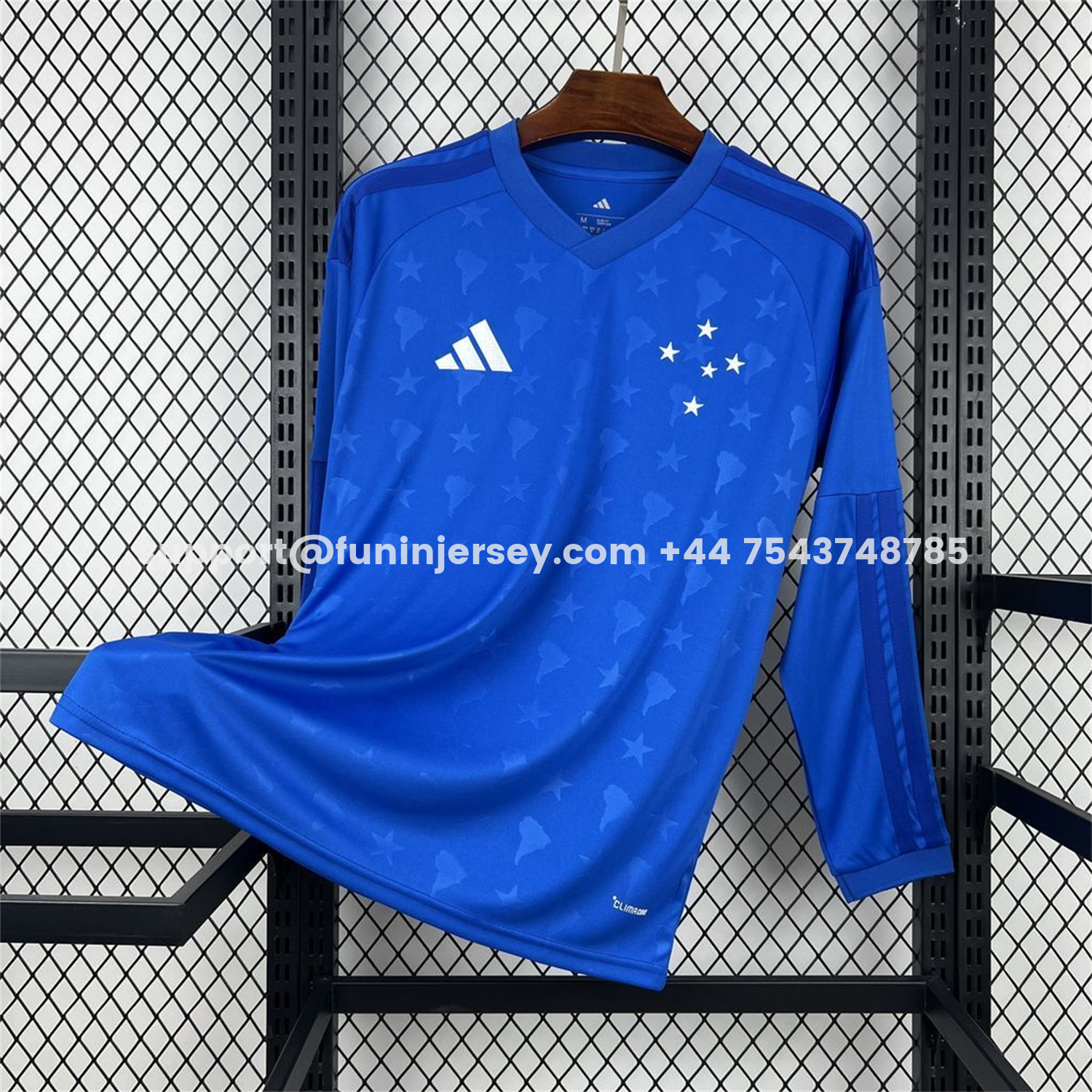 Funinjersey-Cruzeiro 26-27 Home Unsponsored Long Sleeves Jersey - Fans Version