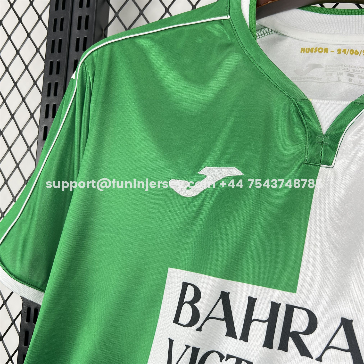 Funinjersey-Cordoba 25-26 Retro Style Green And White Half Jersey - Fans Version