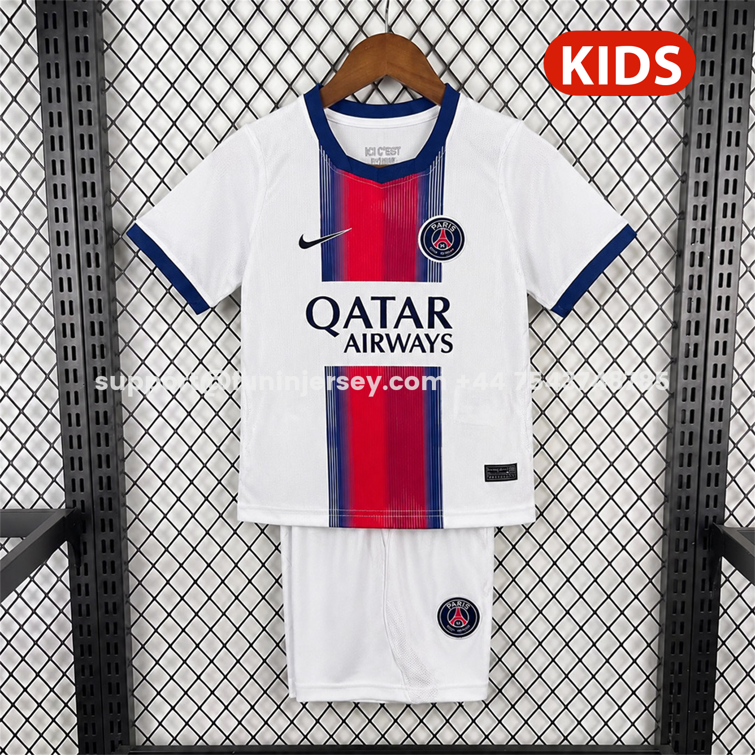 Funinjersey-Paris Saint-Germain PSG 26-27 Away Kids Kit