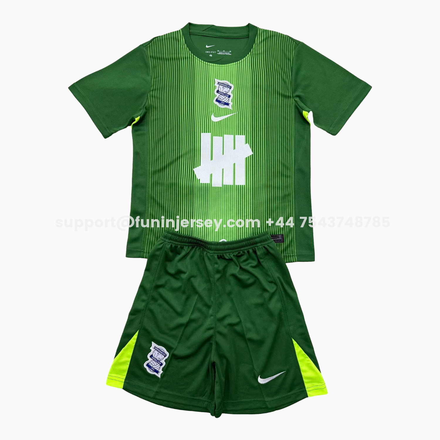 Funinjersey-Birmingham City 25-26 Green Goalkeeper Men's Adult Jersey Set - Fans Version