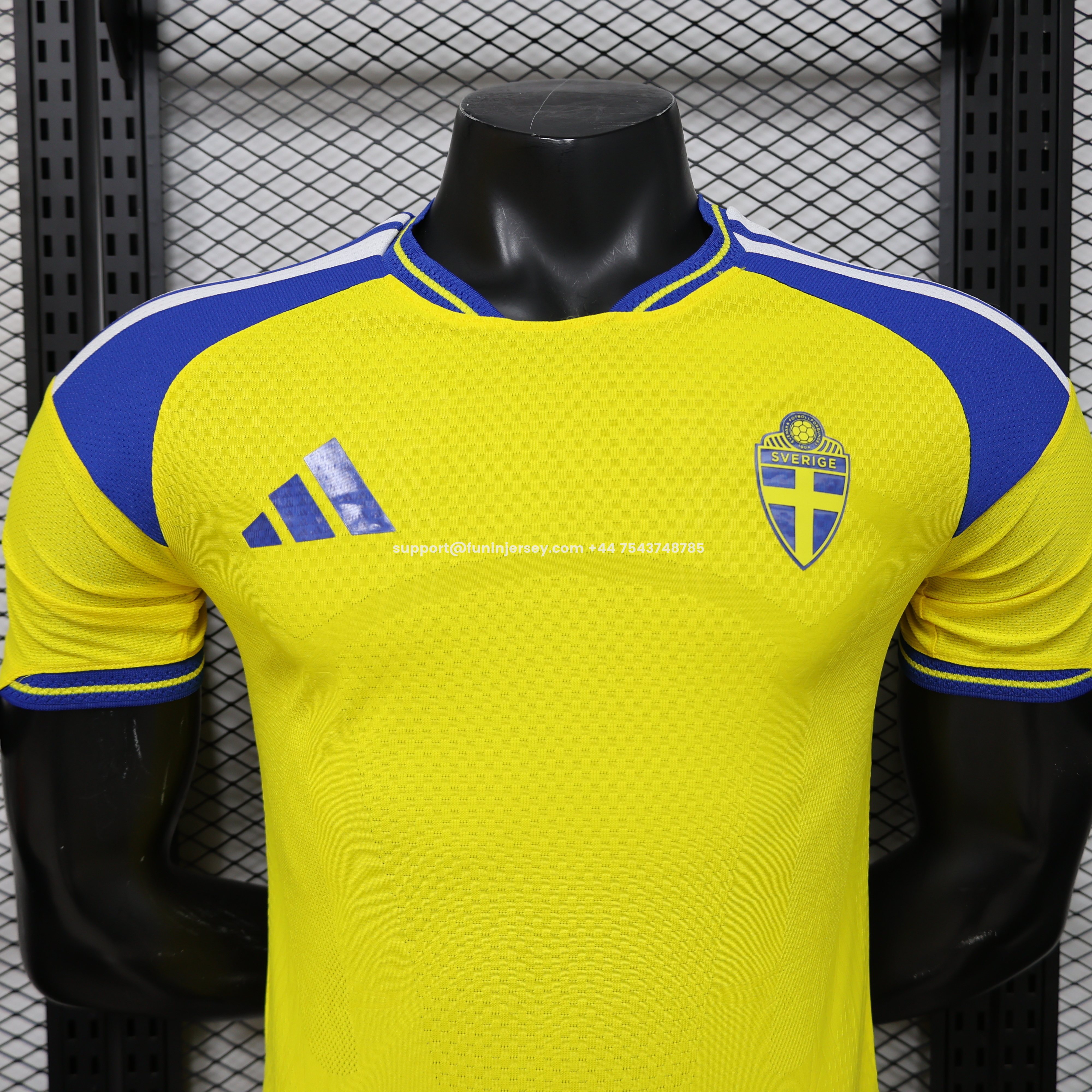 Funinjersey-Sweden 2026 Home Jersey - Player Version