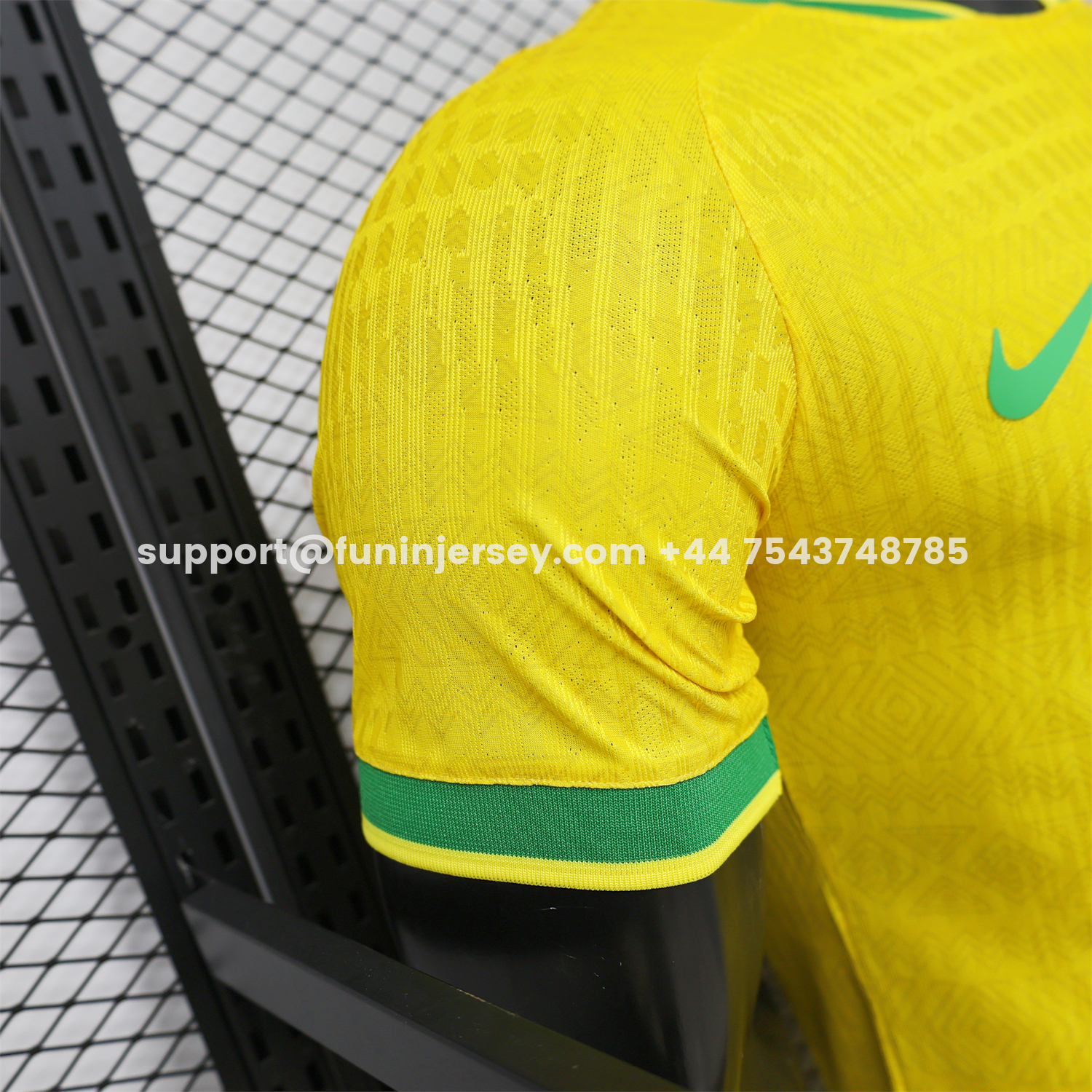 Funinjersey-Brazil 2026 Green Edge Yellow Special Jersey - Player Version