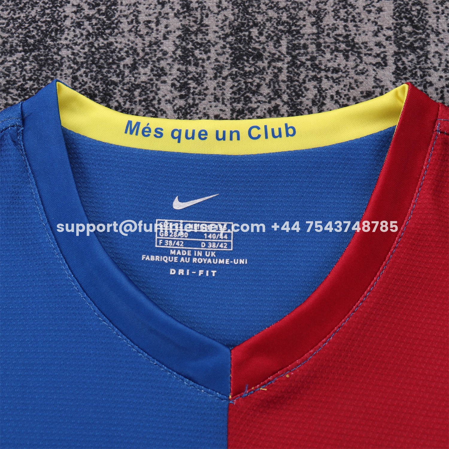 Funinjersey-Retro Barcelona 2006-07 Home Kids Kit