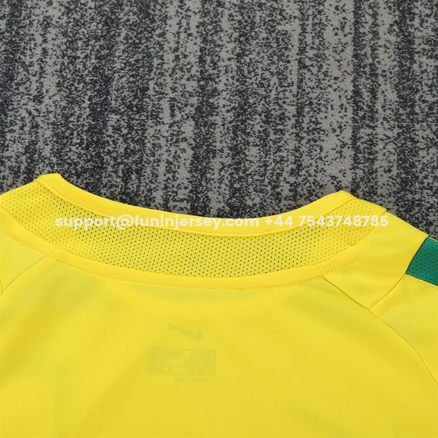 Funinjersey-Retro Brazil 2002 Home Long Sleeves Kids Kit