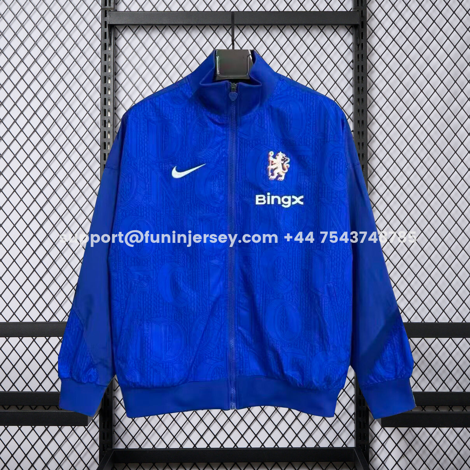 Funinjersey-C.H.E.L.S.E.A 25-26 Windbreaker Jacket - Blue