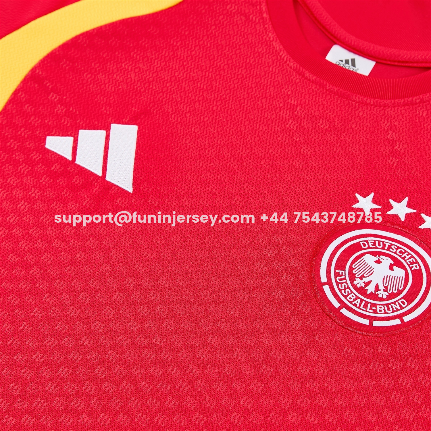 Funinjersey-Germany 2026 Short-Sleeve Training Set - Red Top and Black Shorts