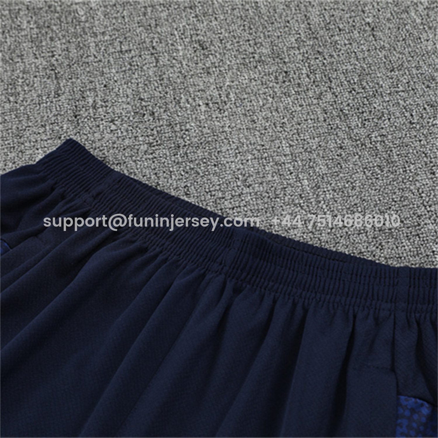 Funinjersey-Marseille 25-26 Short-Sleeve Training Set - Royal Blue Top & Royal Blue Shorts