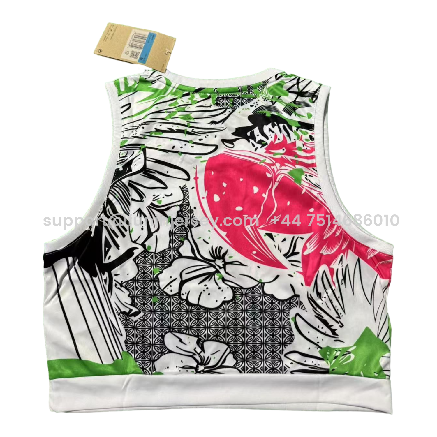 Funinjersey-Women's Brazil 25-26 Red Parrot Yoga Vest