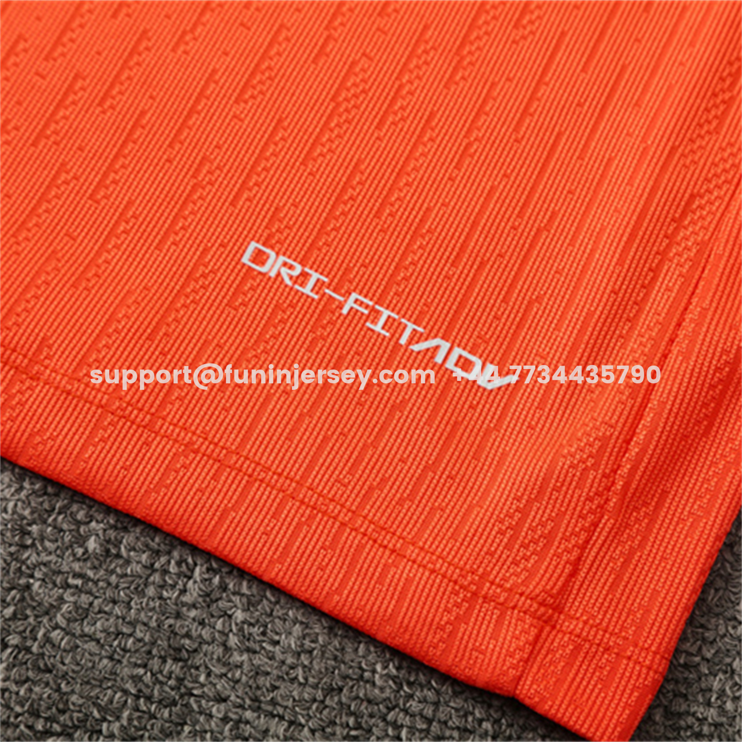 Funinjersey-Barcelona 25-26 Long Sleeve Training Set - Orange Top Royal Blue Sponsor & Royal Blue Pants