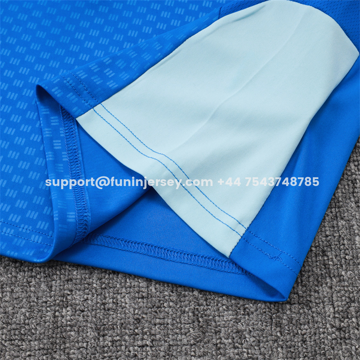 Funinjersey-Cruzeiro 25-26 Vest Training Set - Ocean Blue Vest and Dark Blue Shorts