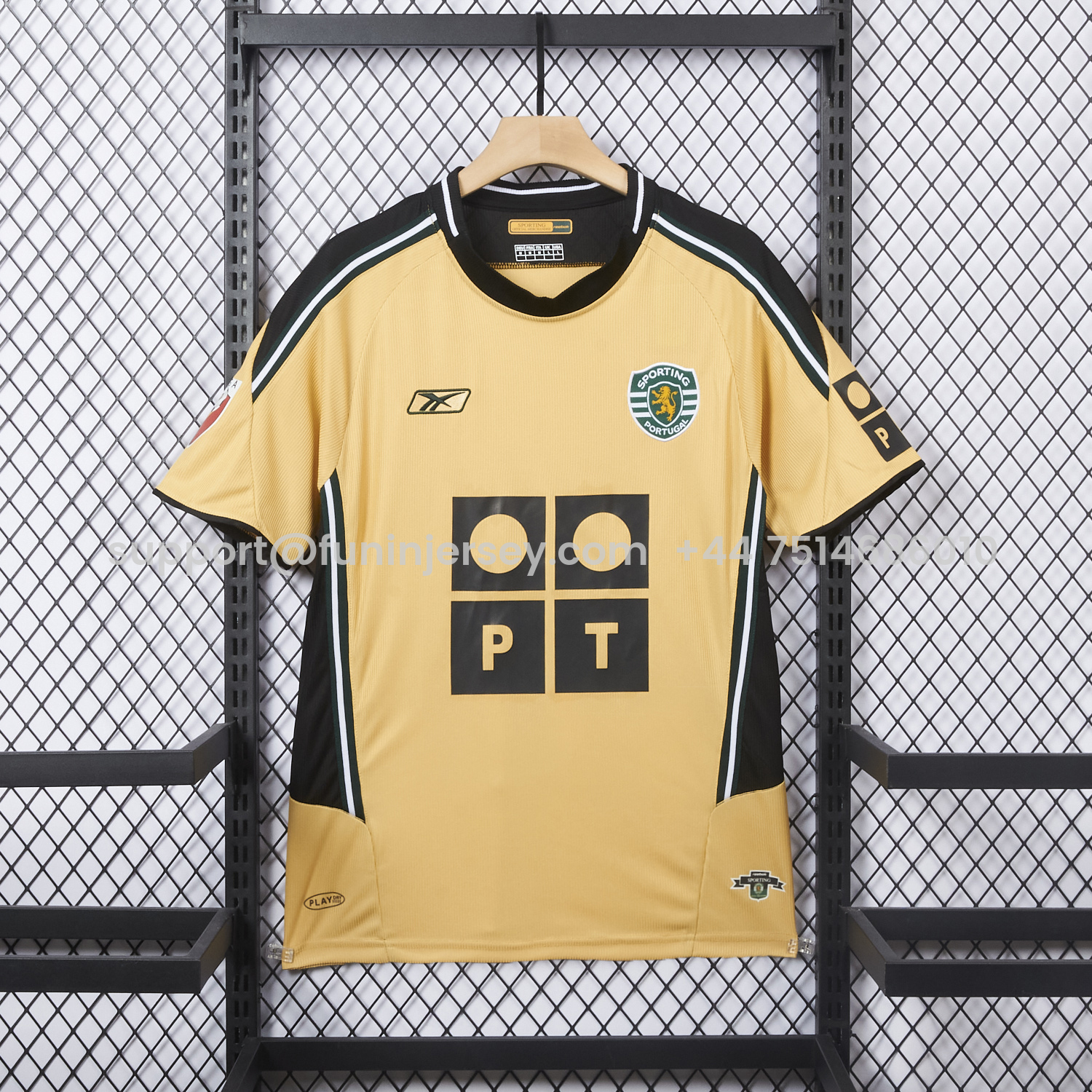 Funinjersey-Retro Sporting CP 03-04 Away Jersey