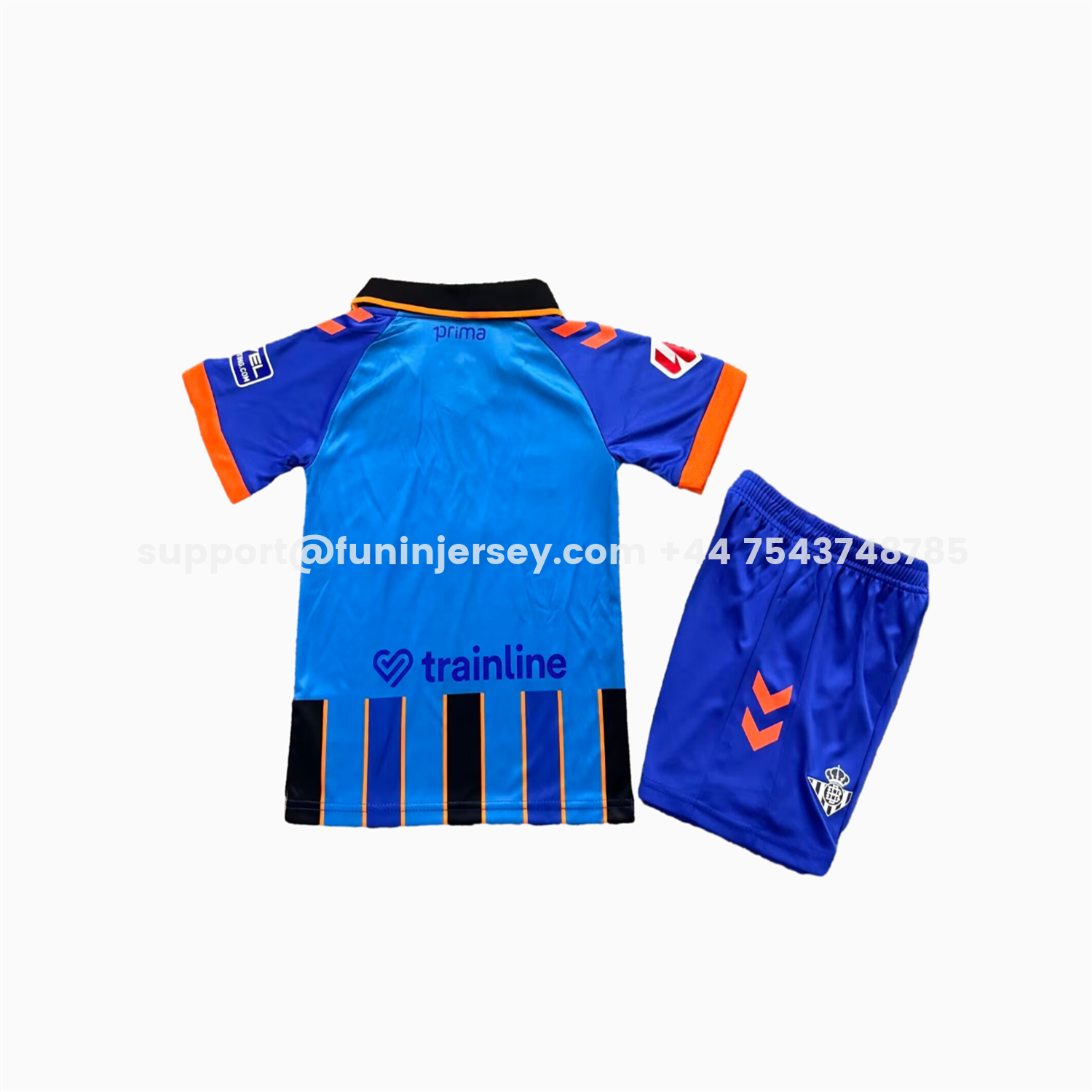 Funinjersey-Real Betis 25-26 Goalkeeper Blue Kids Kit