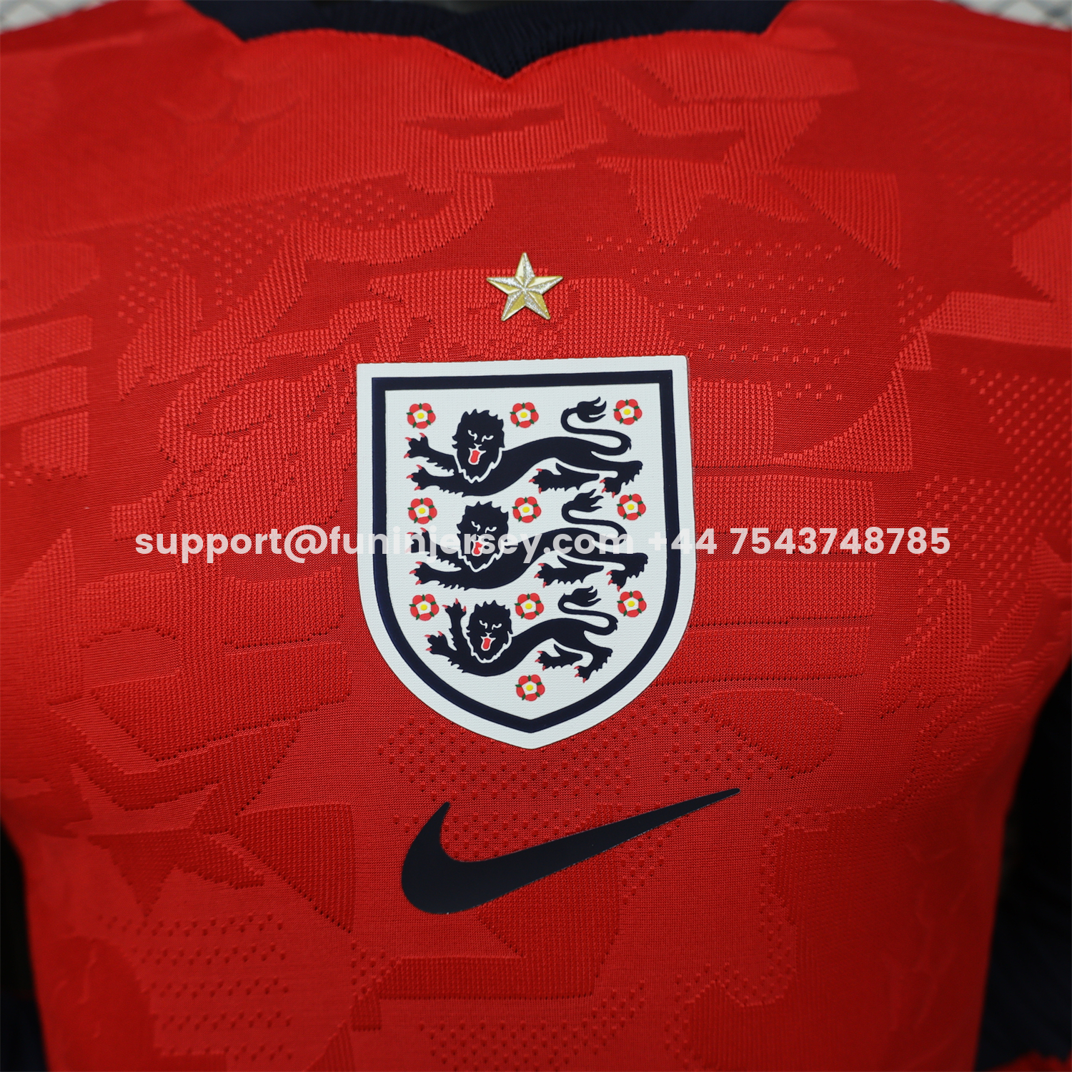 Funinjersey-England 2026 Away Long Sleeves Jersey - Player Version