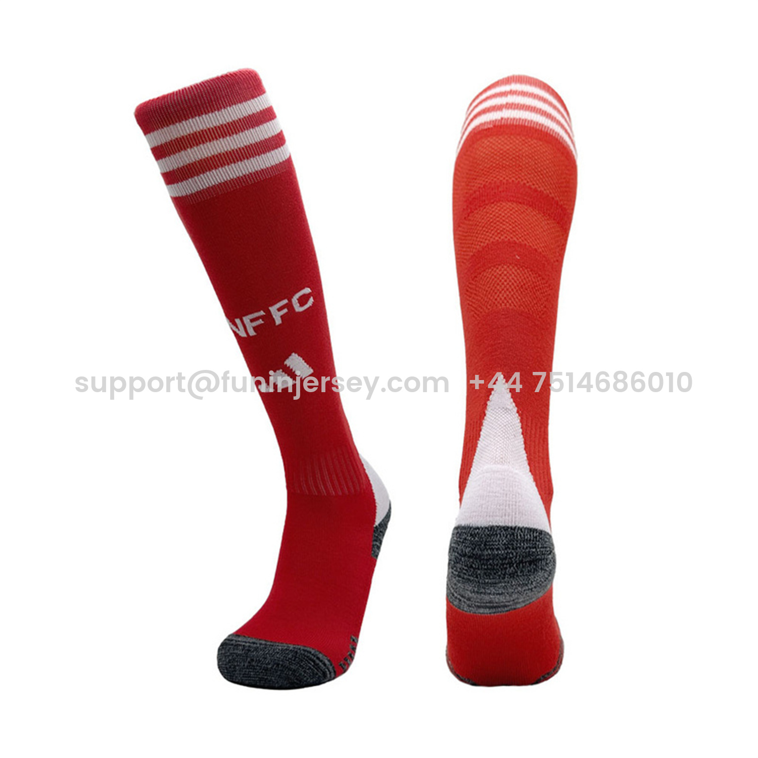 Funinjersey-Nottingham Forest 25-26 Home Socks - Red