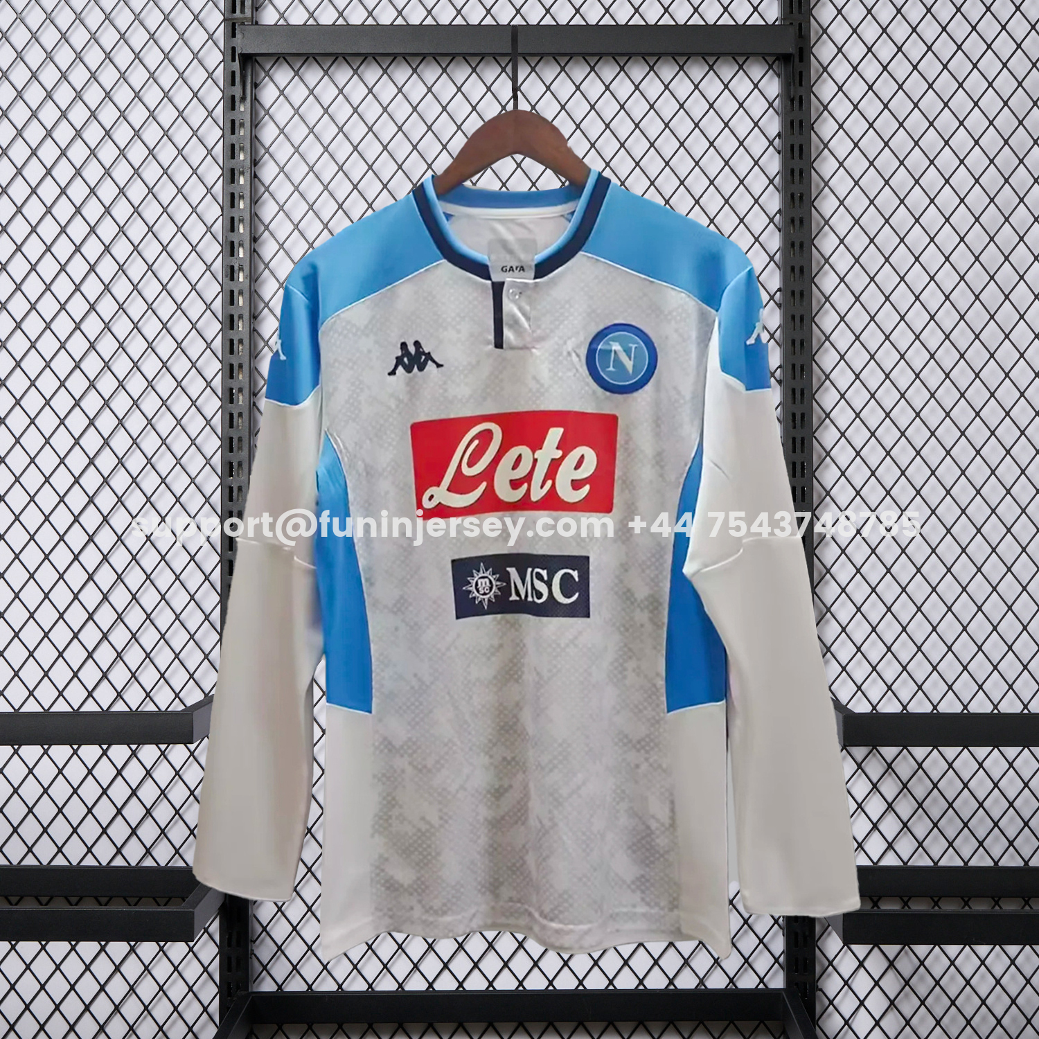 Funinjersey-Retro Napoli 2019-20 Third Long Sleeves Jersey