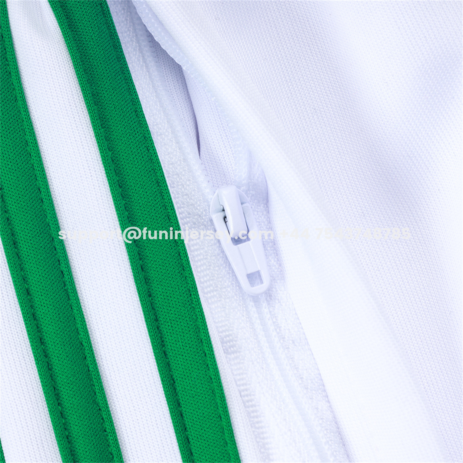 Funinjersey-Senegal 2026 Jacket Training Tracksuit - White With Green Jackets & Pants
