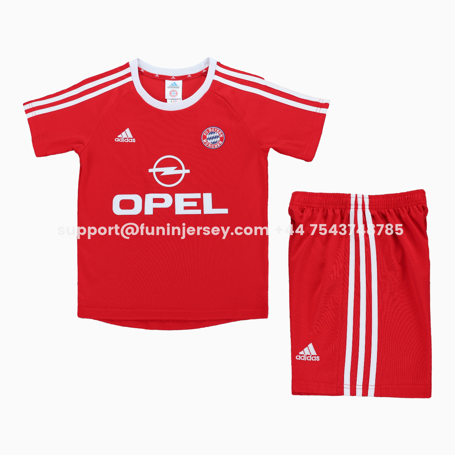 Funinjersey-Retro Bayern Munich 2001-02 Home Kids Kit