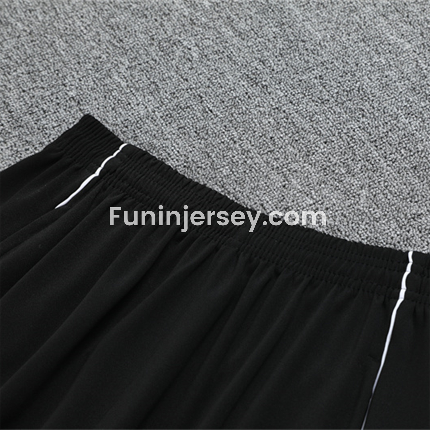 Funinjersey-INT M.A.M 25-26 Kid Long Sleeves Training Set - White Top & Black Pants