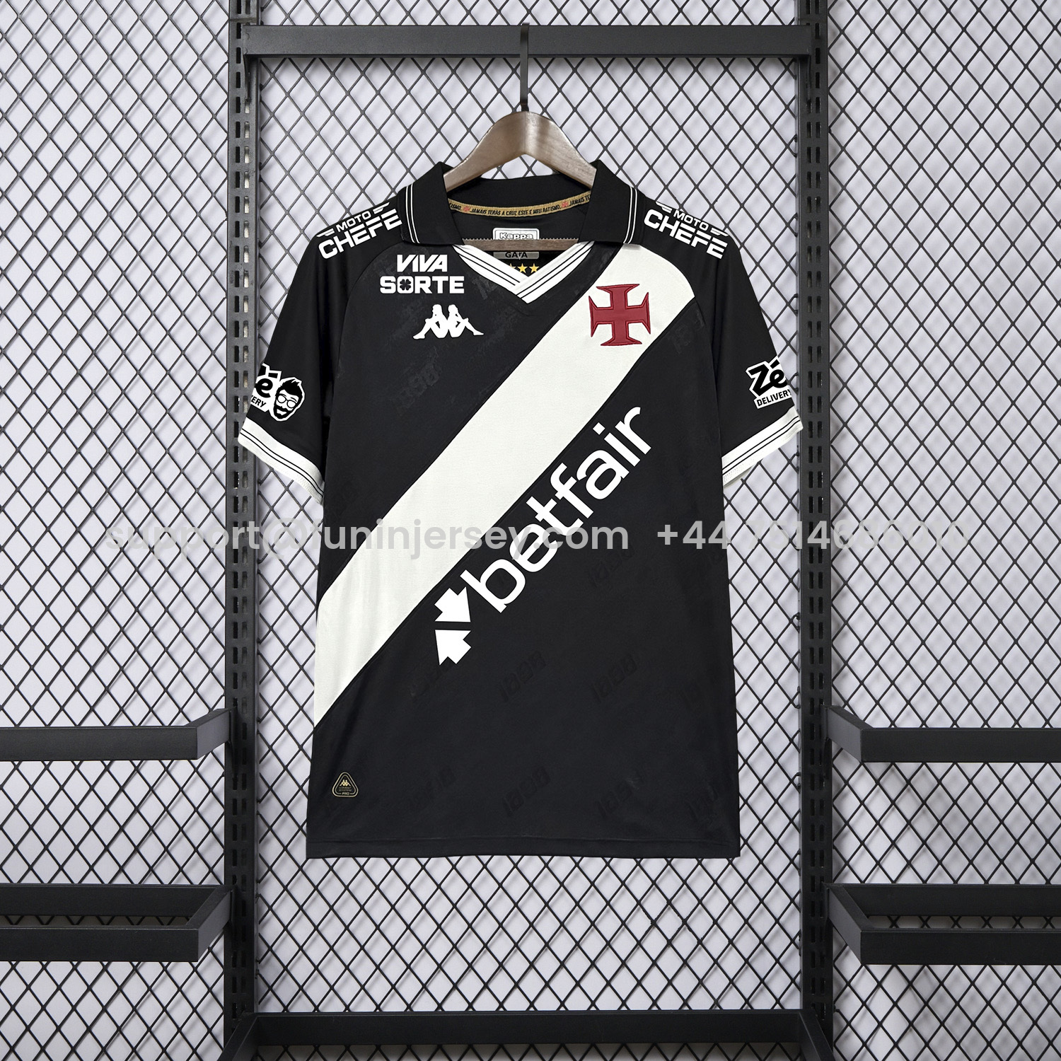 Funinjersey-Vasco da Gama 25-26 Home Jersey With Sponsors - Fans Version