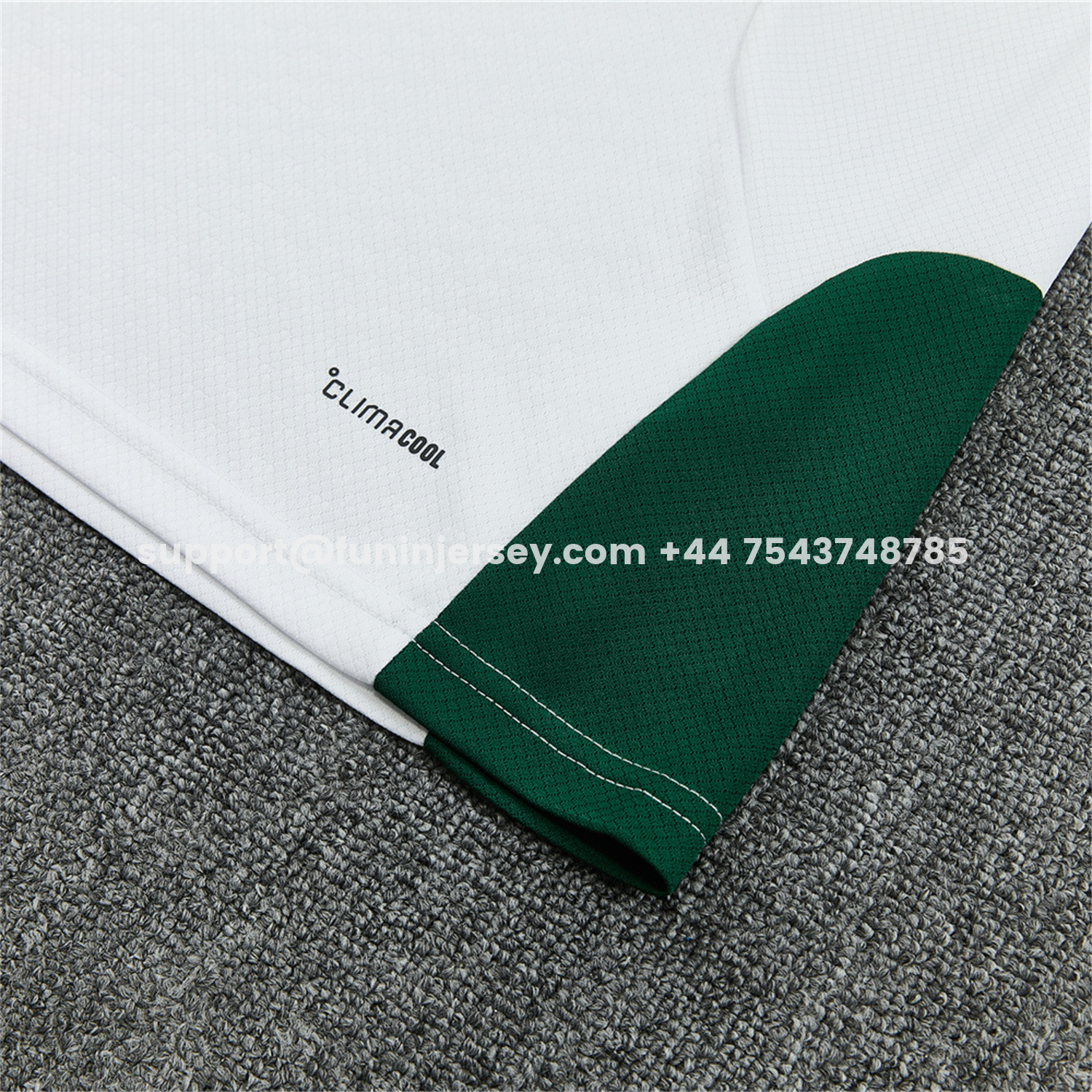 Funinjersey-Italy 2026 Short-Sleeve Training Set - White With Green Accents Top & Green With White Pants