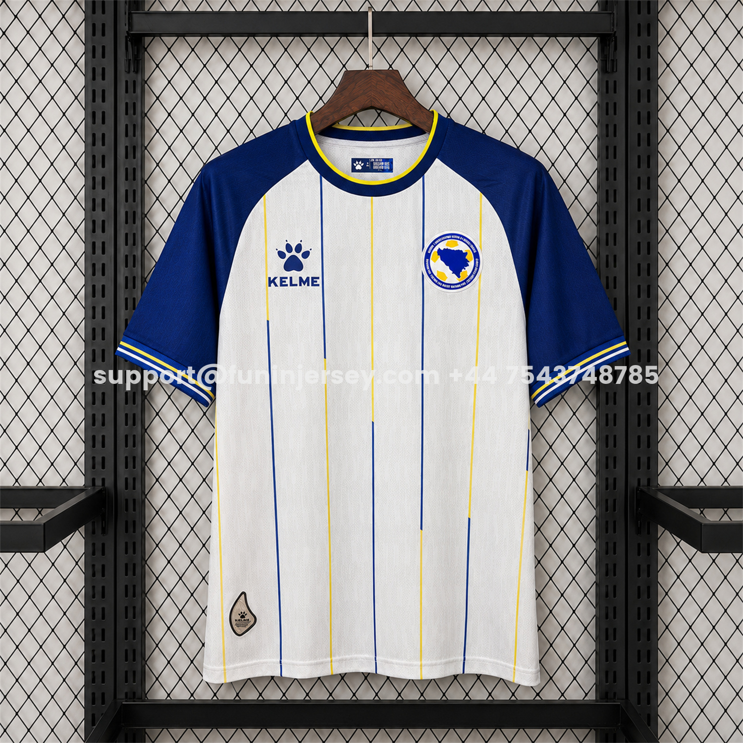 Funinjersey-Bosnia and Herzegovina 2026 Away White Jersey - Fans Version