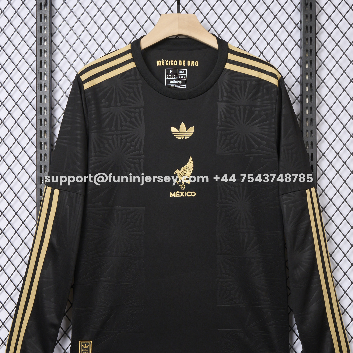 Funinjersey-Mexico 2025 Gold Cup Black Long Sleeves Jersey - Fans Version