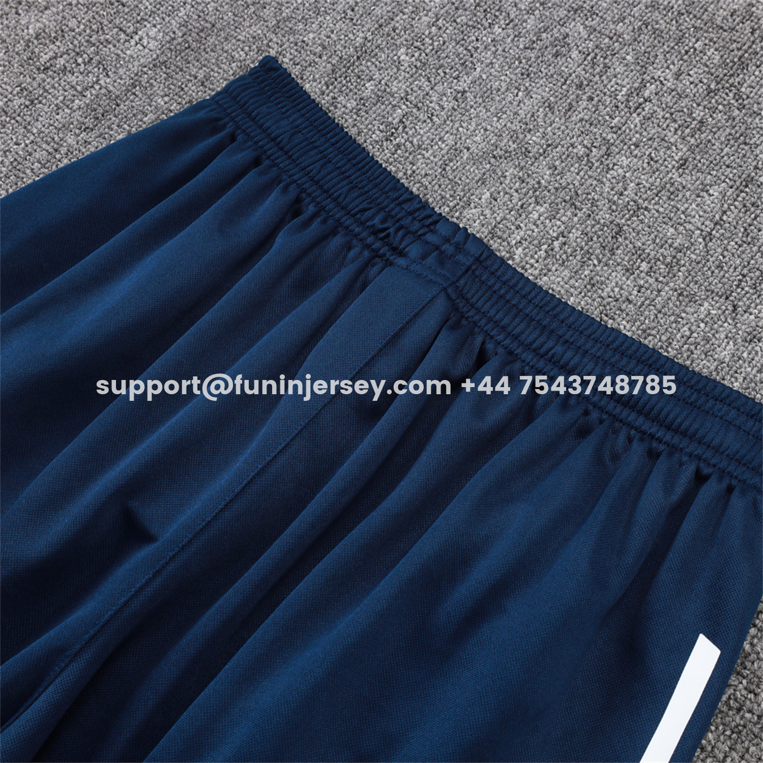 Funinjersey-Real Madrid 25-26 Short-Sleeve Training Set - Royal Blue Vest & Shorts