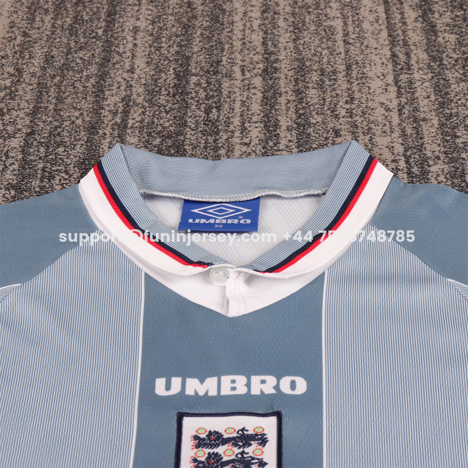 Funinjersey-Retro England 1996 Away Kids Kit