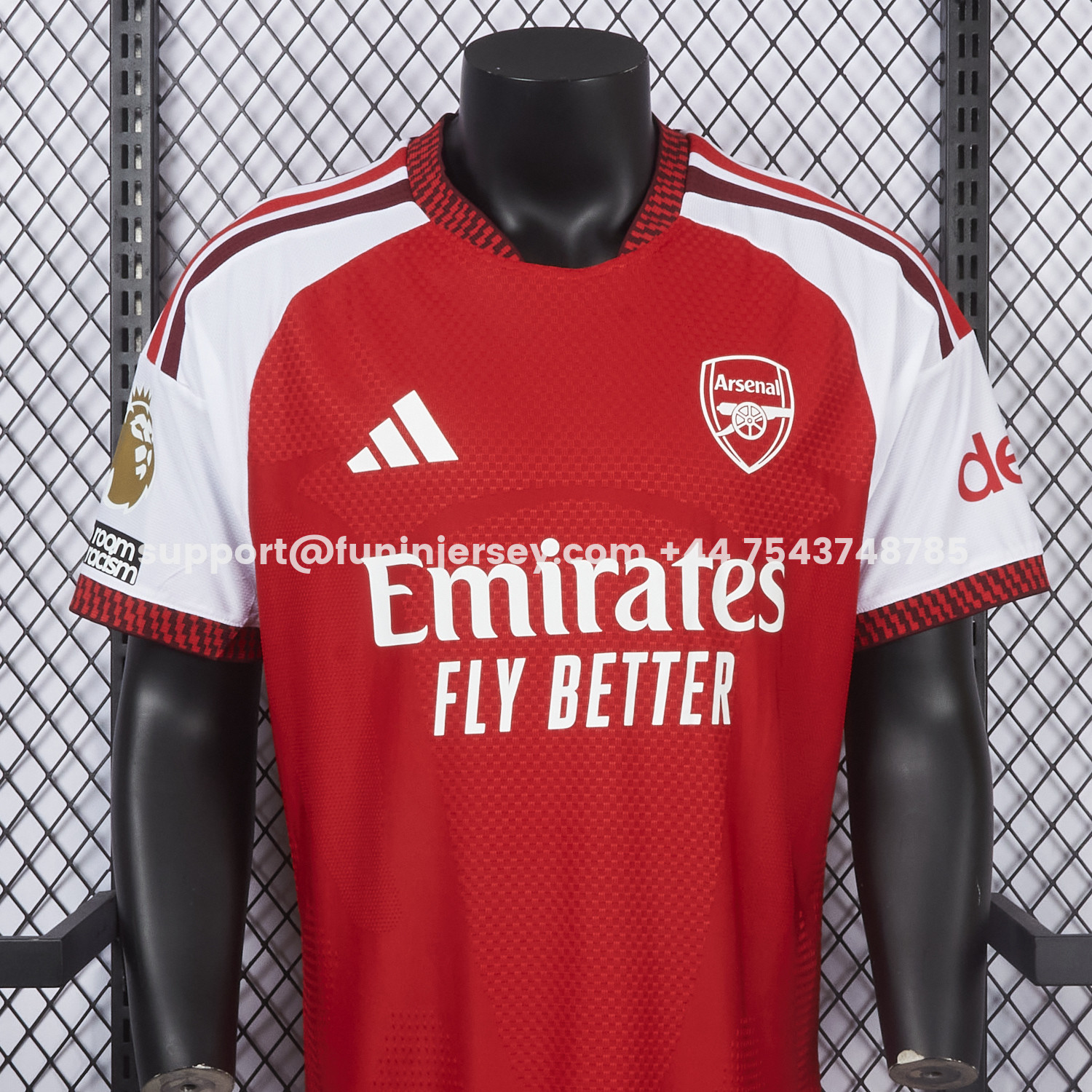 Funinjersey-【Champion 26 Font】Arsenal 26-27 Home Jersey - Player Version