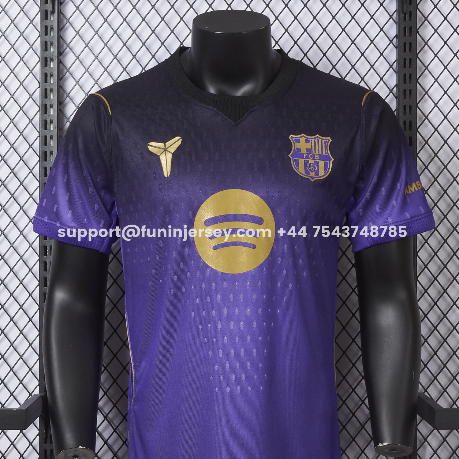 Funinjersey-Barcelona 26-27 Away Purple-Black Gradient Jersey - Player Version