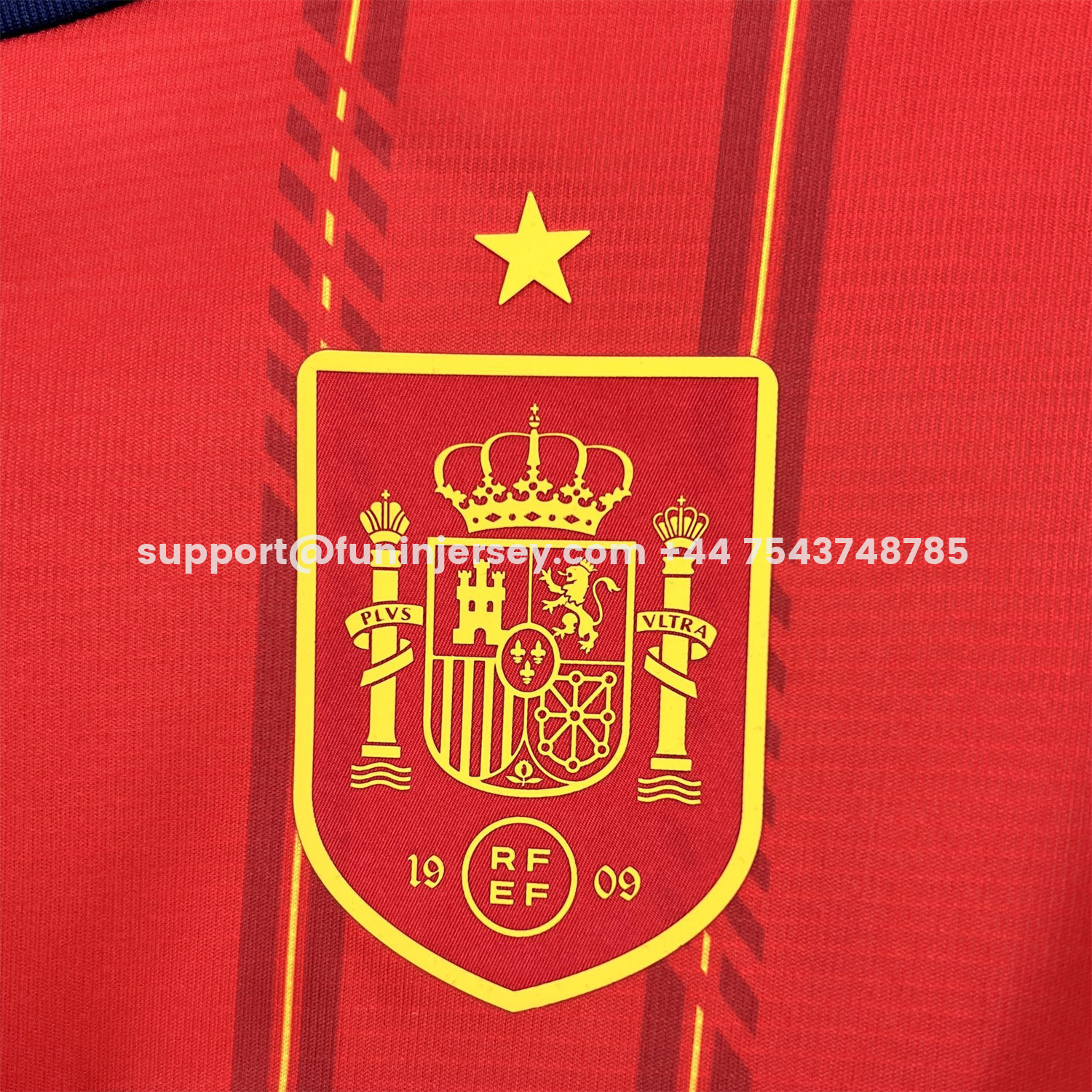Funinjersey-Spain 2026 Home Red Long Sleeves Jersey - Fans Version