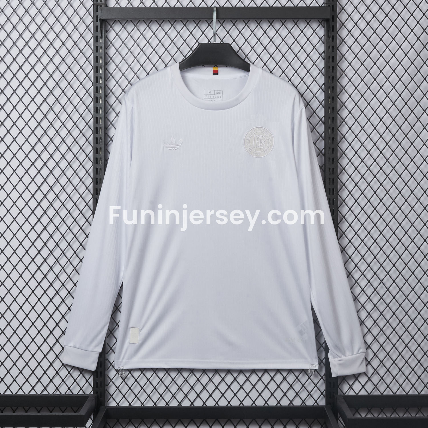 Funinjersey-Germany 2025 125-Year Anniversary Pure White Long Sleeves Jersey - Fans Version