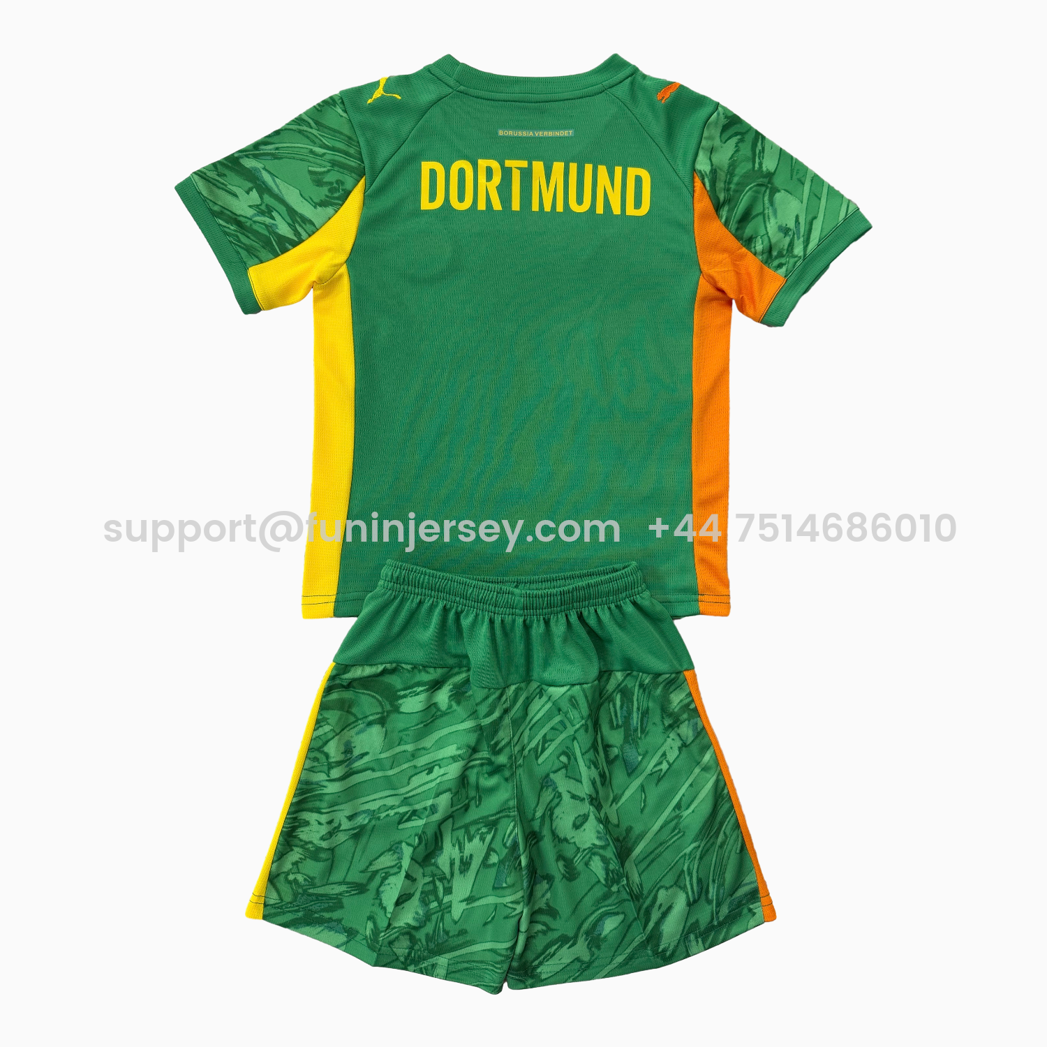 Funinjersey-Dortmund 25-26 Green Goalkeeper Kids Kit