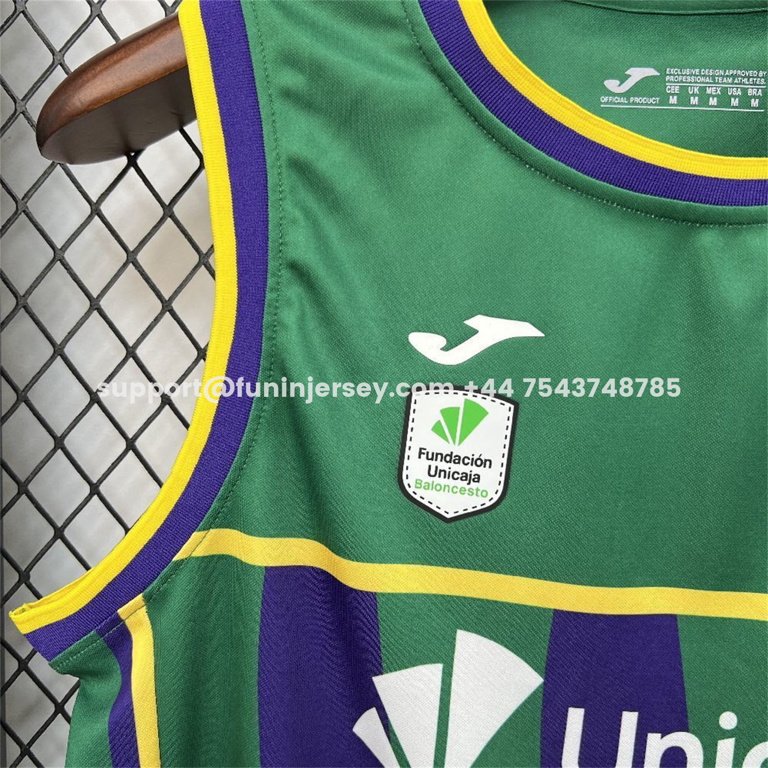 Funinjersey-Malaga 25-26 Green Basketball Training Vest - Fans Version