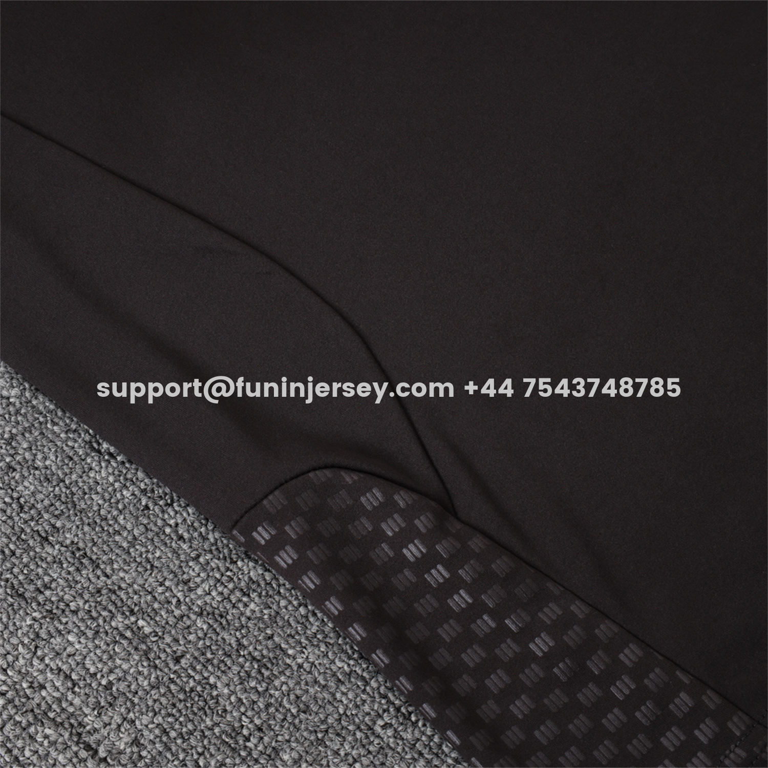 Funinjersey-Flamengo 2026 Long Sleeve Training Set - Black With White Top & Pants