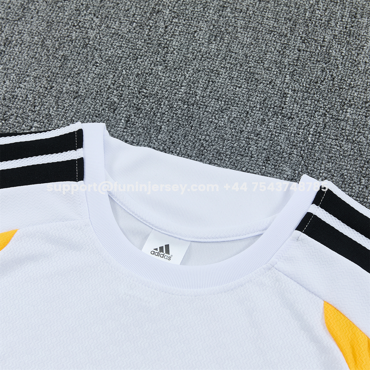 Funinjersey-Germany 2026 Short-Sleeve Training Set - White Top and Black Shorts