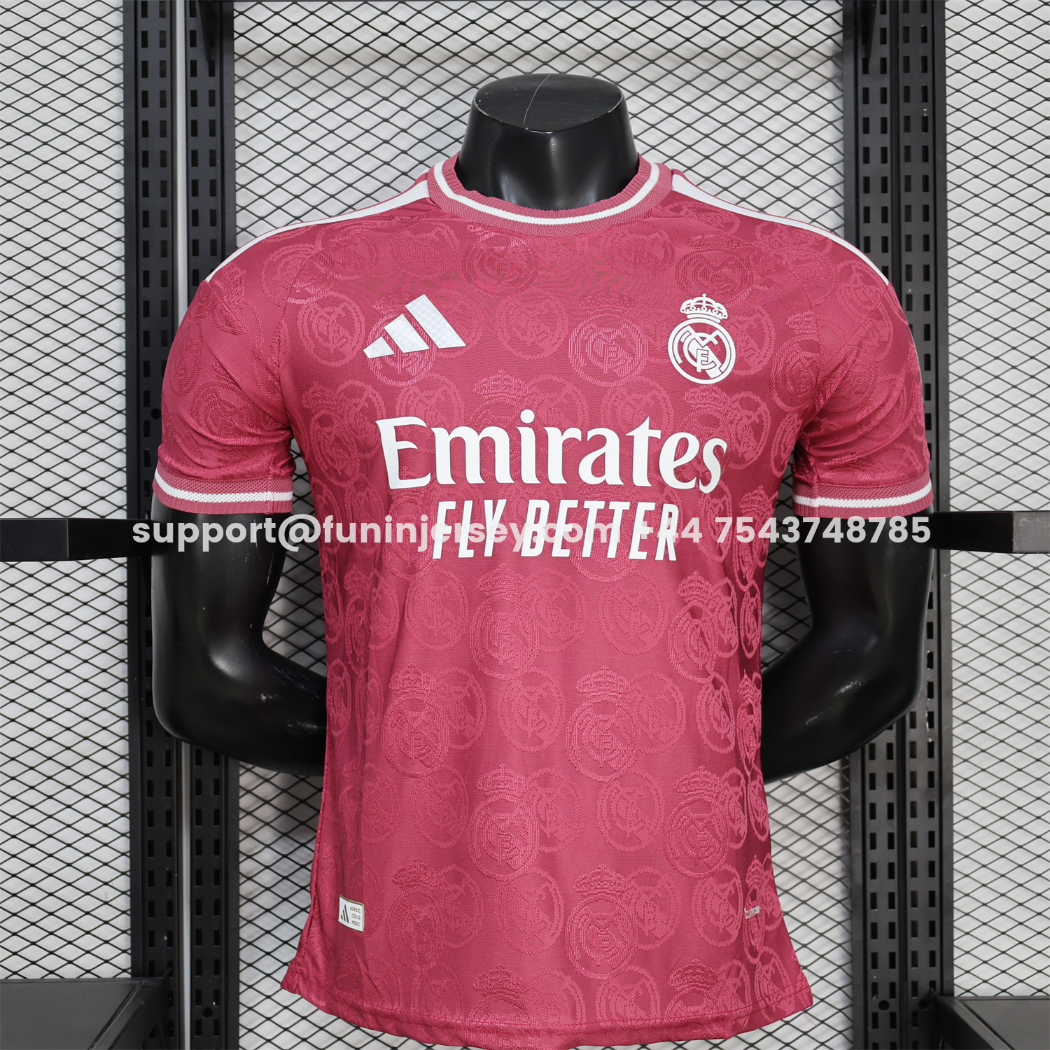 Funinjersey-Real Madrid 25-26 Wine Red Special Jersey - Player Version