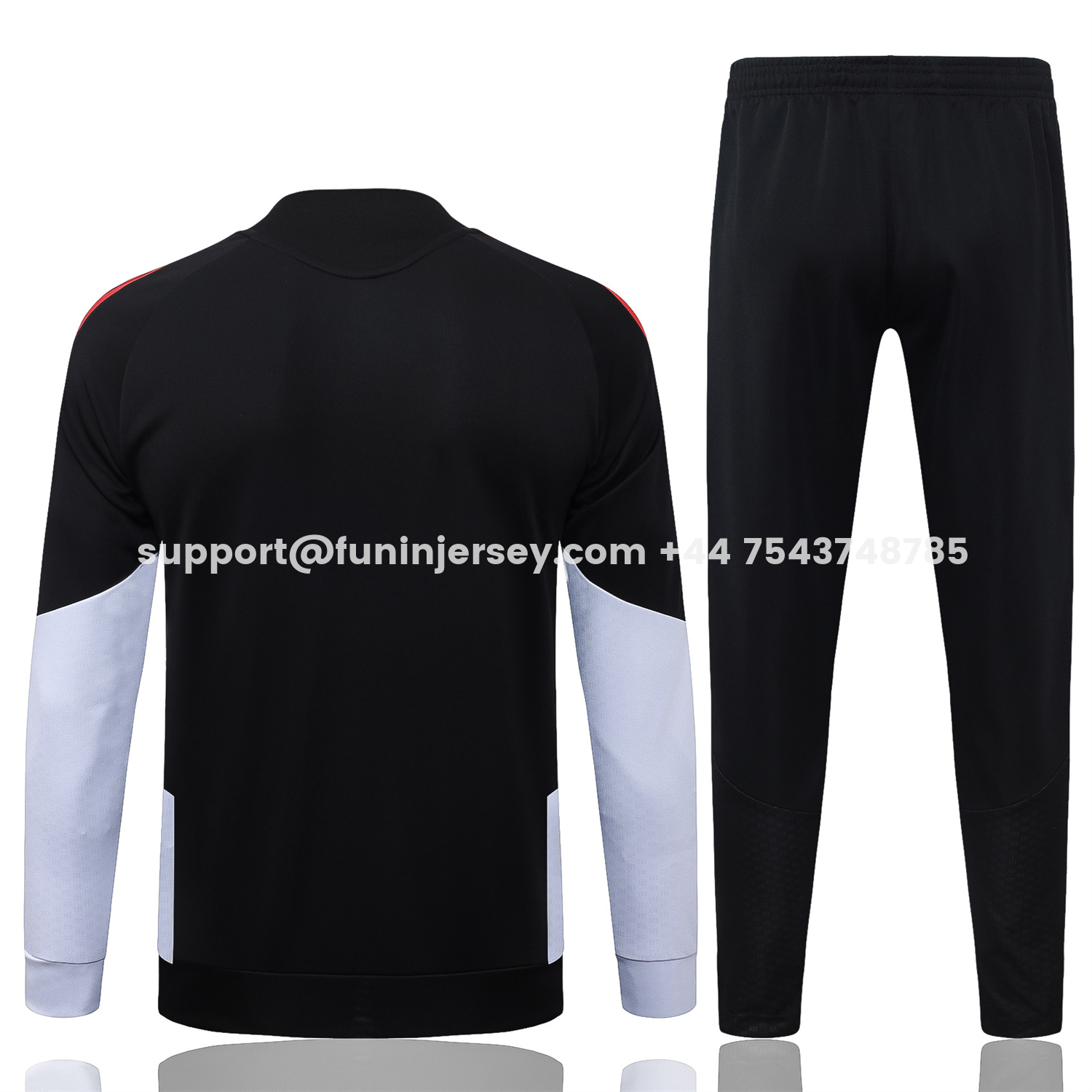 Funinjersey-Arsenal 26-27 Jacket Training Tracksuit - Red Edge Black Jackets & Pants