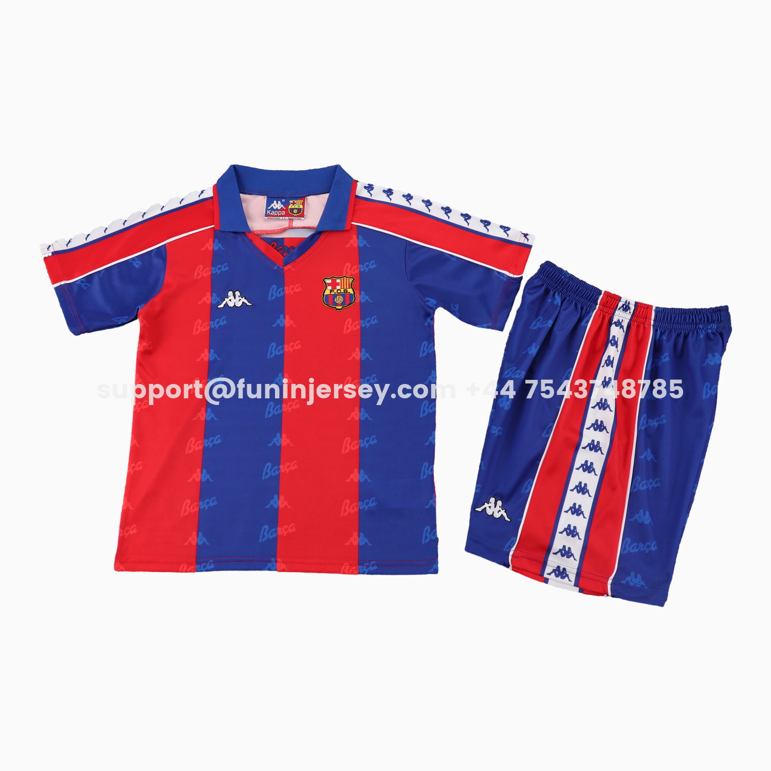Funinjersey-Retro Barcelona 1992-95 Home Kids Kit