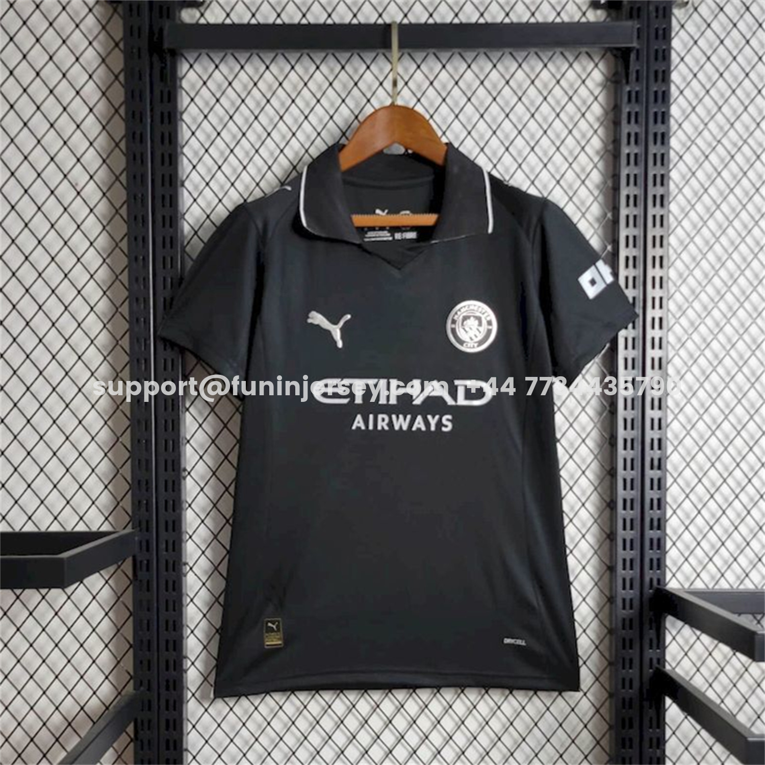 Funinjersey-Women's Manchester City 25-26 Away Black Jersey