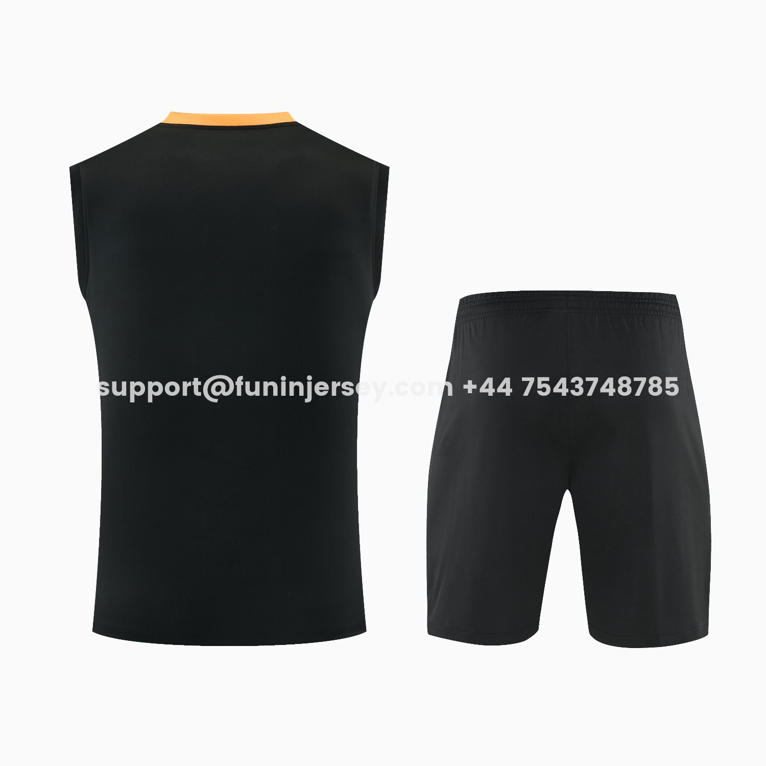 Funinjersey-Inter Milan 25-26 Vest Training Set - Black And Grey Top & Pants