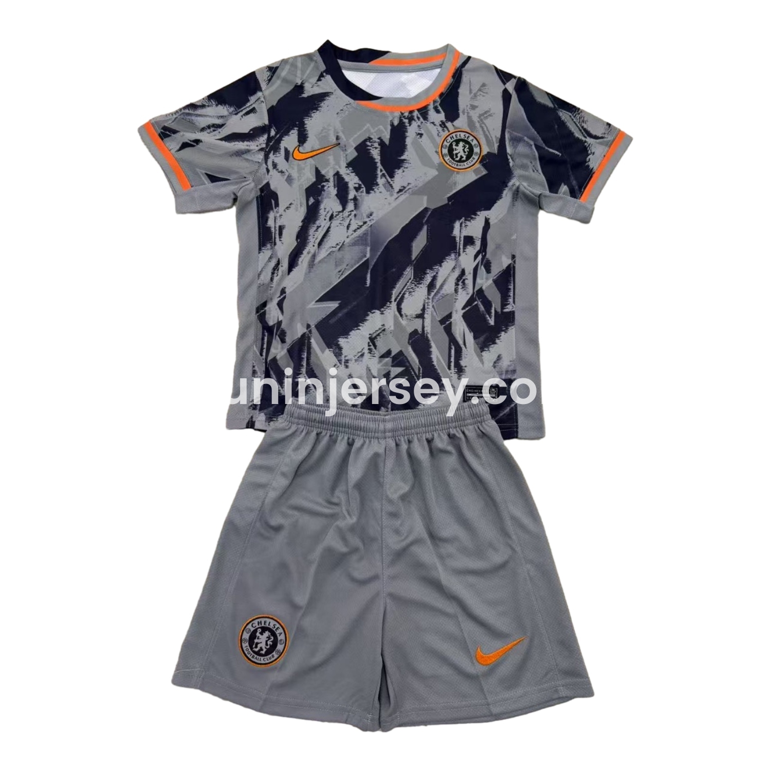 Funinjersey-C.H.E.L.S.E.A 25-26 Grey Concept Men's Adult Jersey Set - Fans Version
