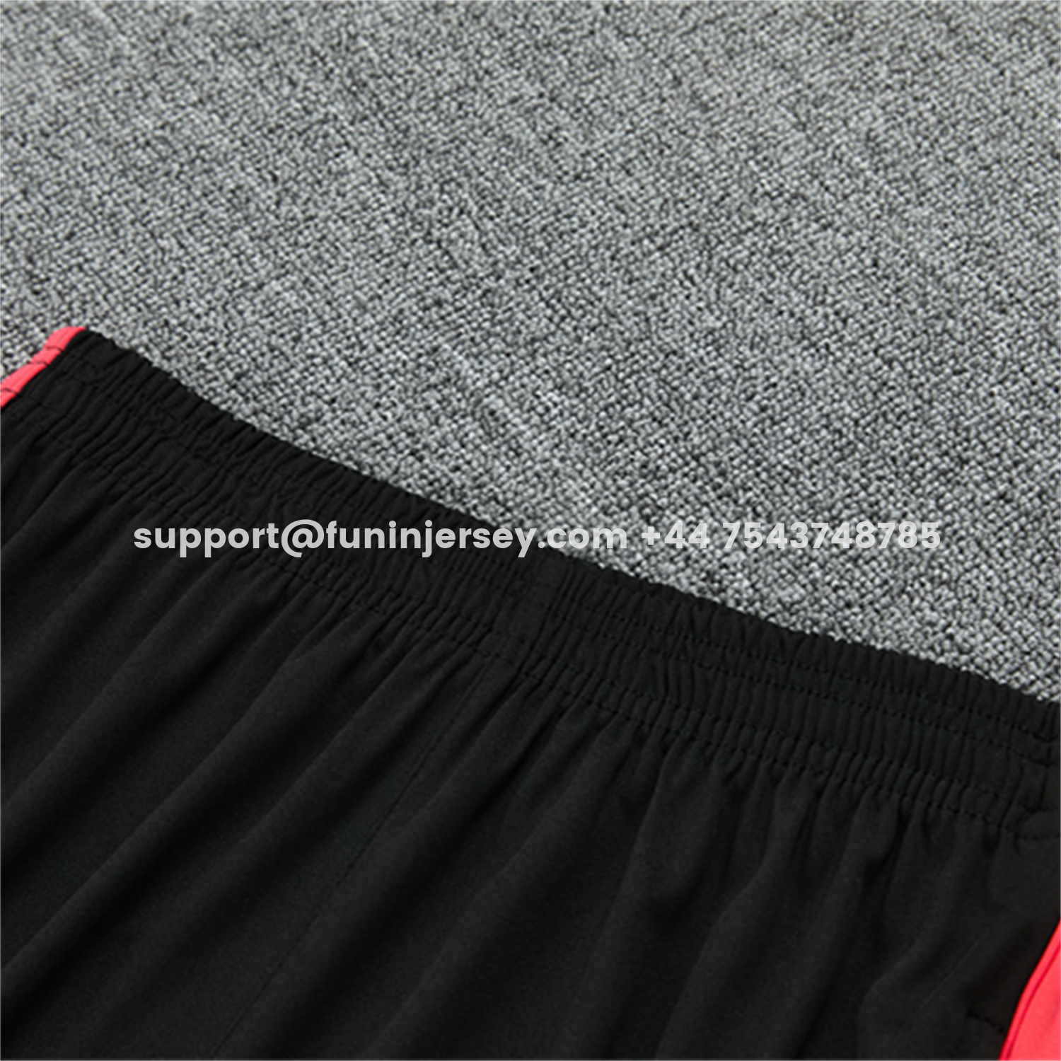 Funinjersey-Brazil X JD 2026 Long Sleeves Training Set - Black Top And Black Orange Pants