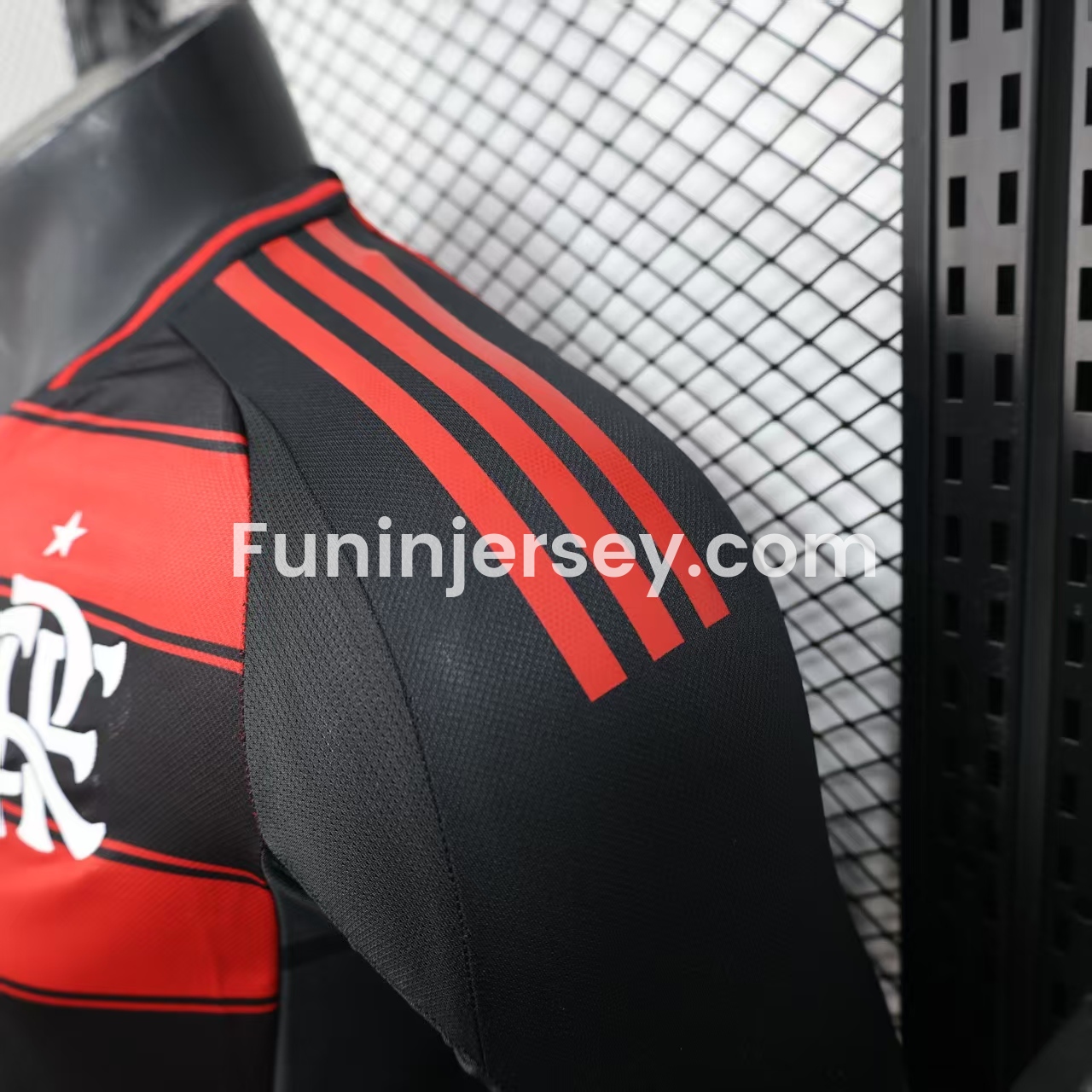 Funinjersey-Flamengo 25-26 Home Long Sleeves Unsponsored Jersey - Player Version