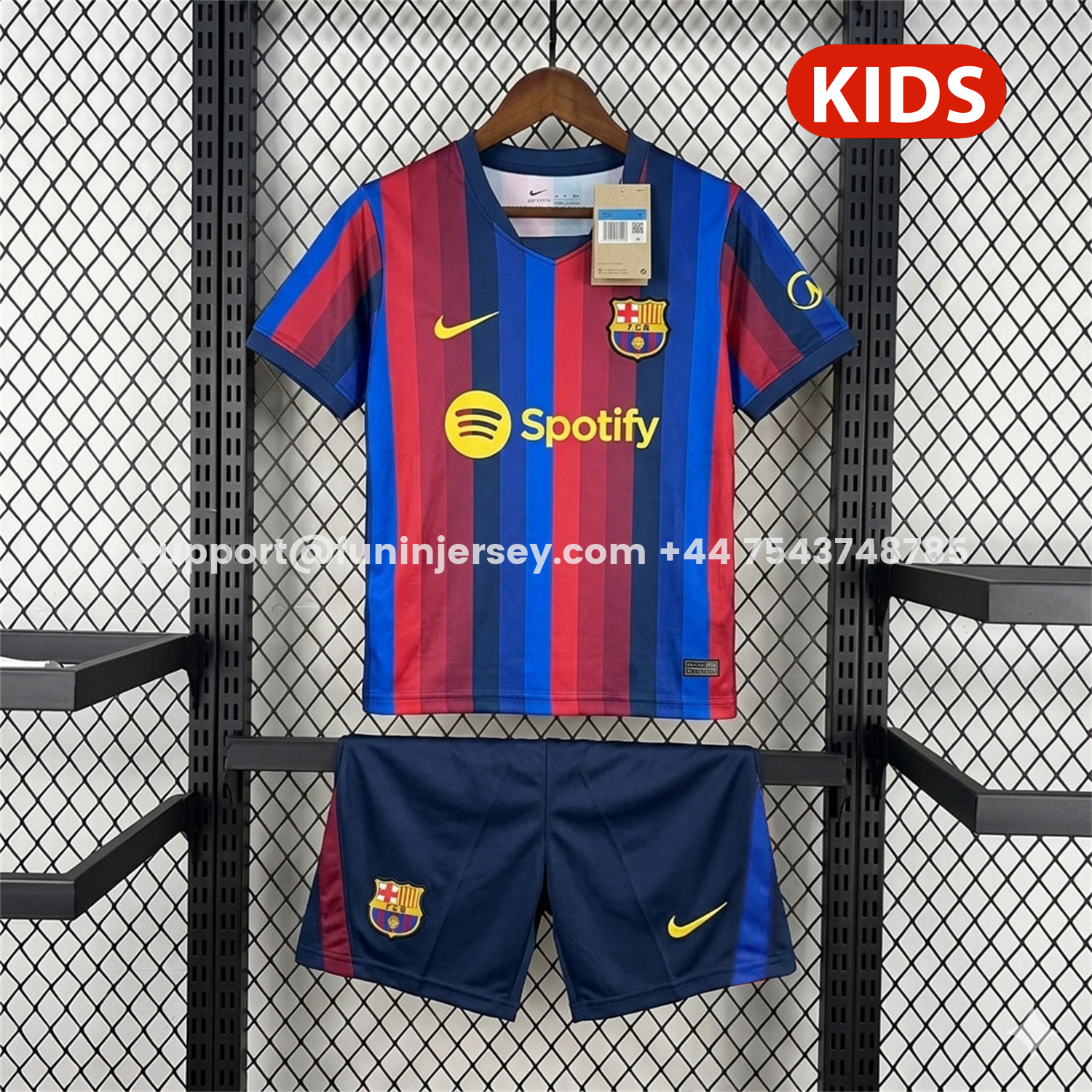 Funinjersey-Barcelona 26-27 Spotify Home Kids Kit